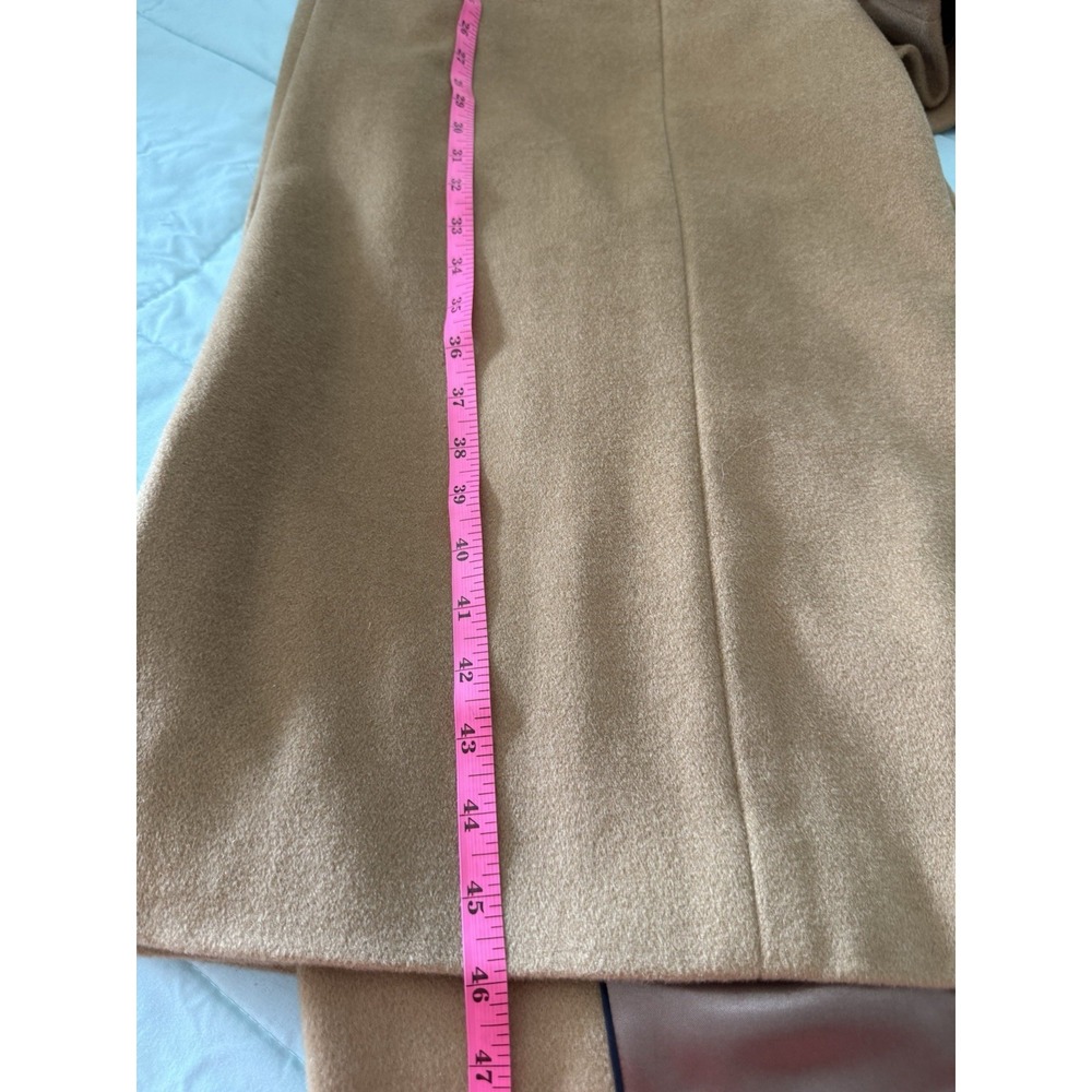 Vintage Stafford Camel Long Overcoat Men's 44R Business Professional 90s - Picture 11 of 13